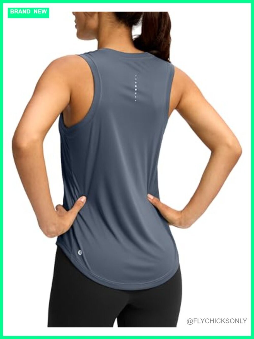 Sleeveless Racerback Tank Top Quick Dry Athletic Yoga Running Shirt